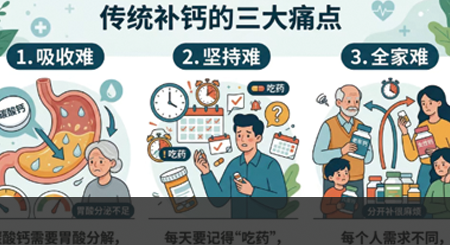 传统补钙痛点