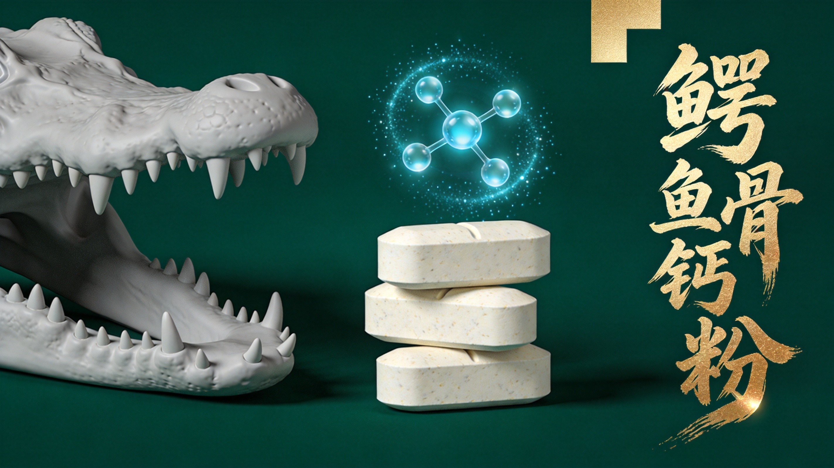 鳄鱼骨钙粉:中老年天然补钙的新选择