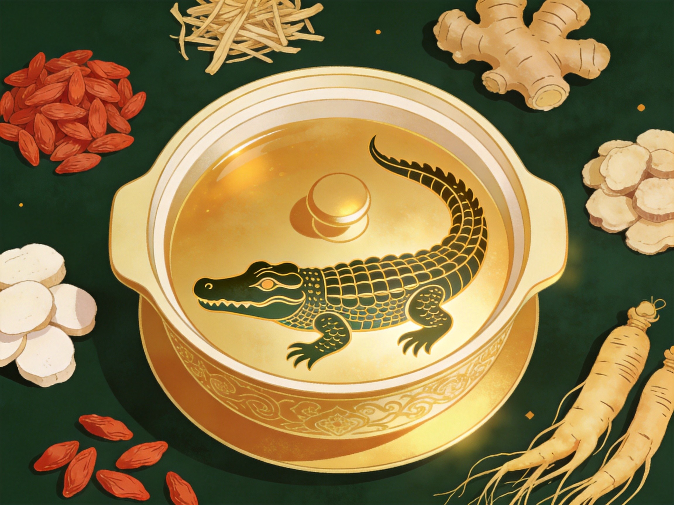 鳄鱼药食同源:从《本草纲目》到现代养生的千年智慧